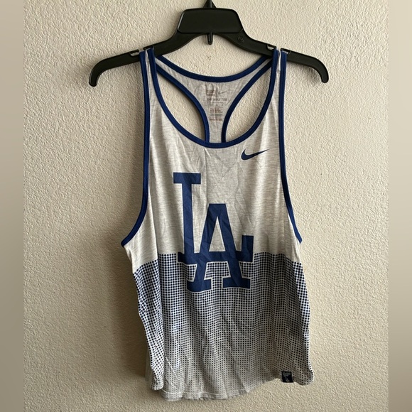 Nike LA Dodgers Tank Top In Gray and Blue M - Picture 6 of 11